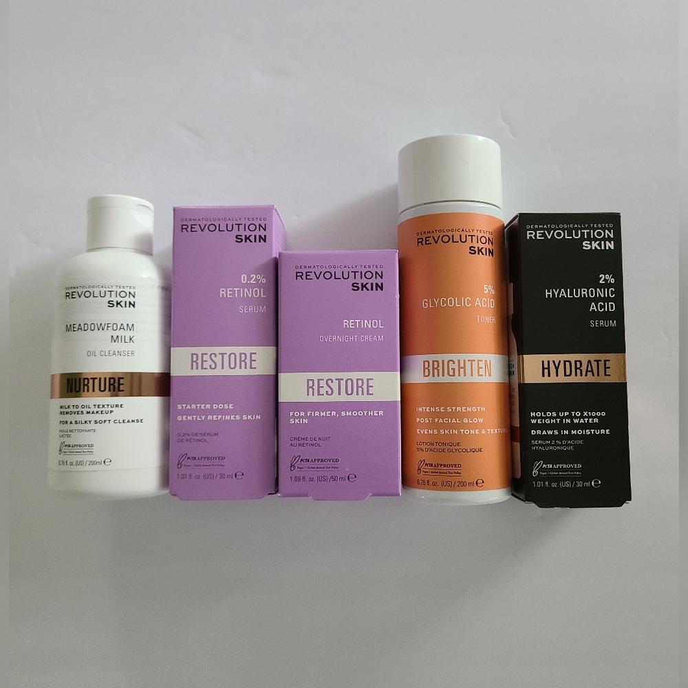 Revolution Skin Lot Bundle Skincare Makeup NWT